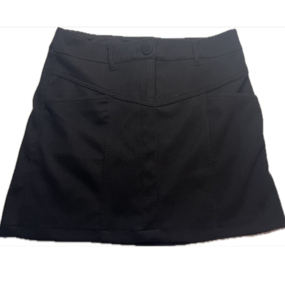 House of Harlow 1960 Black Corduroy Mini Skirt